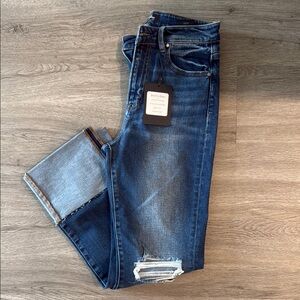 Women’s straight RISEN Jeans $60